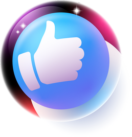 3D like facebook emoji